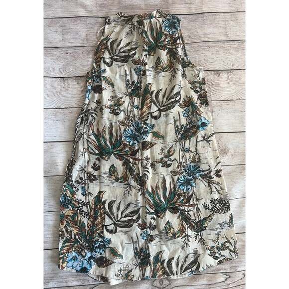 NWT Elie by Elie Tahari 100% Linen A-Line Shift Dress Tropical Floral Print Sz S - Picture 3 of 6